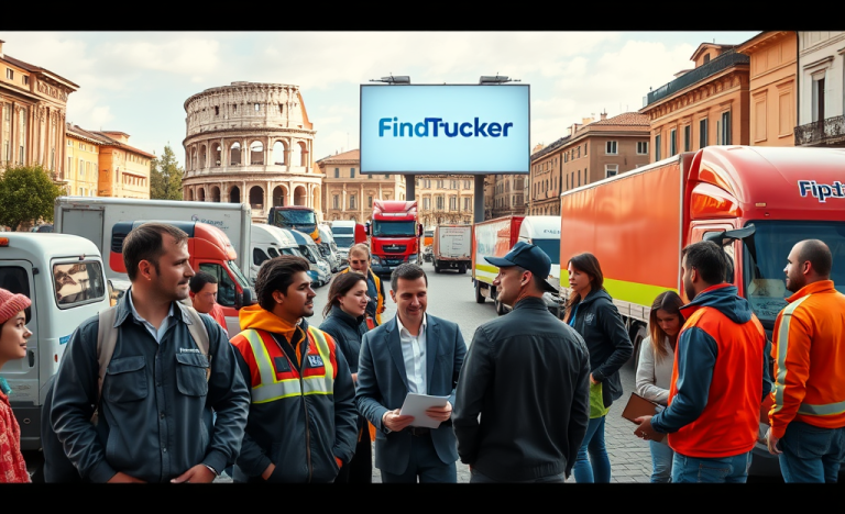 Immagine che rappresenta opportunità di lavoro per conducenti nel settore dei trasporti e della logistica.