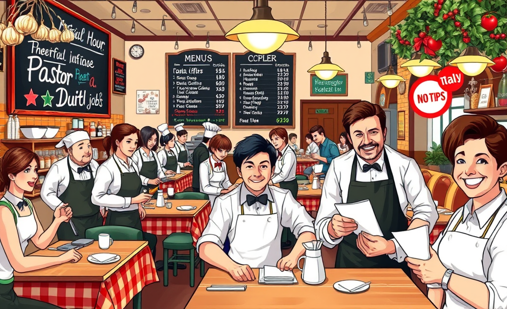 Immagine che illustra lo stipendio, le mance e i vantaggi offerti dalle aziende.