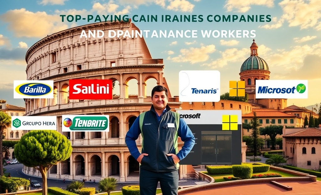 Immagine di custodi e manutentori all'opera in un'azienda