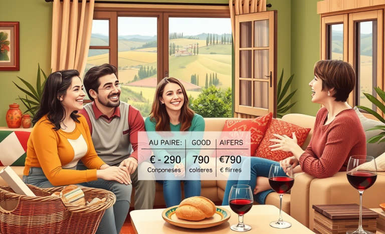 Un confronto tra diverse famiglie e agenzie per determinare chi offre il miglior compenso e condizioni per lavoratori au pair.