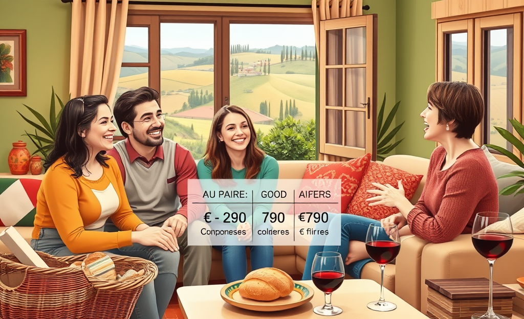 Un confronto tra diverse famiglie e agenzie per determinare chi offre il miglior compenso e condizioni per lavoratori au pair.