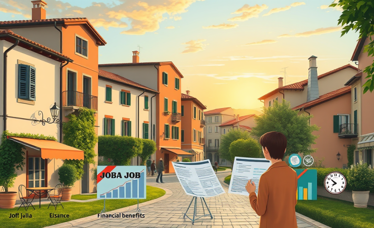 Immagine di una famiglia felice nella loro casa, simbolo di stabilità e sicurezza grazie a un lavoro con stipendio e benefici completi.