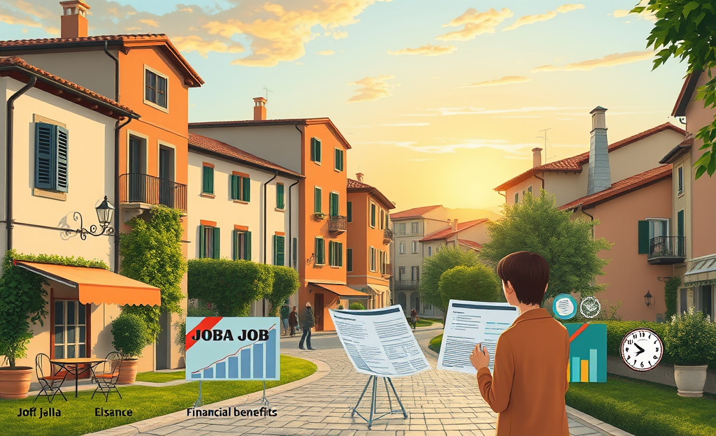 Immagine di una famiglia felice nella loro casa, simbolo di stabilità e sicurezza grazie a un lavoro con stipendio e benefici completi.