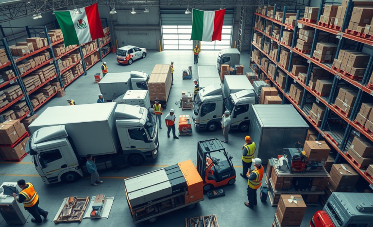 Un'immagine che rappresenta il lavoro nel settore logistica con un focus sugli stipendi più alti.