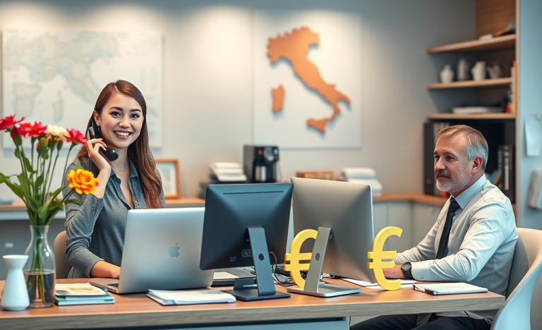 Grafico che mostra vari stipendi di receptionisti e assistenti amministrativi in diverse aziende.