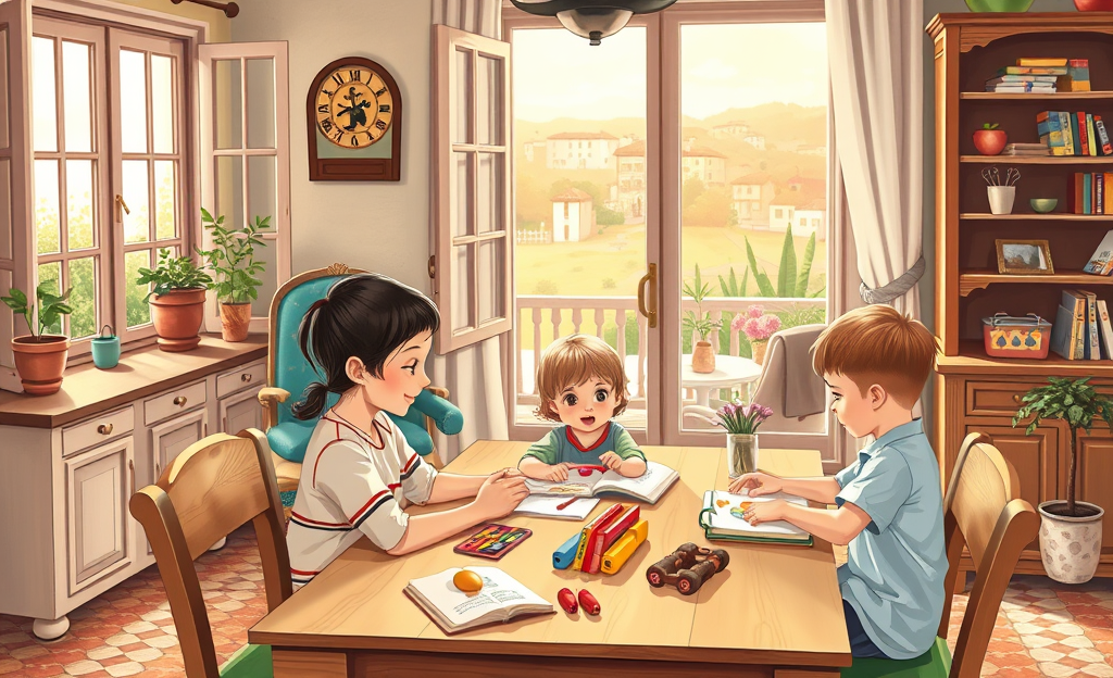 Bambini giocano insieme sotto la cura di una babysitter professionista di Nanny Italia SRL