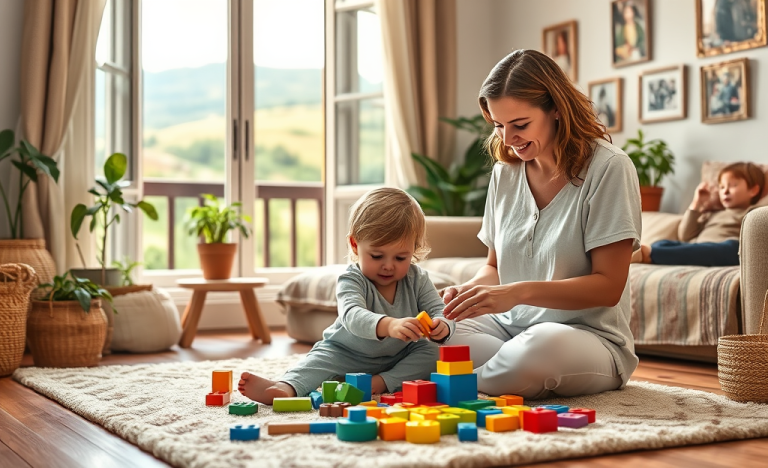 Baby-sitter e assistenti qualificati della Cooperativa Sociale Il Focolare accudendo bambini.