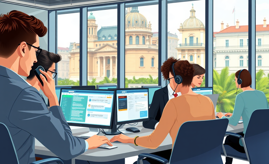 Personale di IBM Italia fornisce supporto tecnico ai clienti tramite live chat e social media