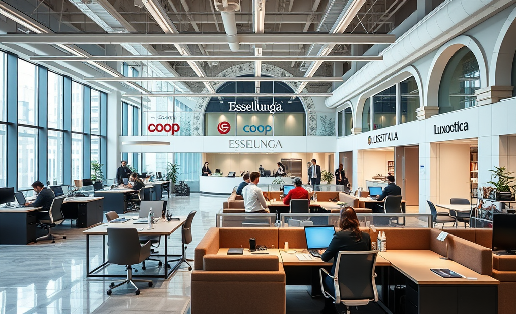 Immagine di uffici moderni in grandi aziende italiane