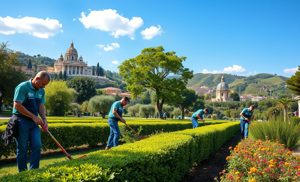 Immagine di progettazione e manutenzione di aree verdi con Servizi Ambientali SPA