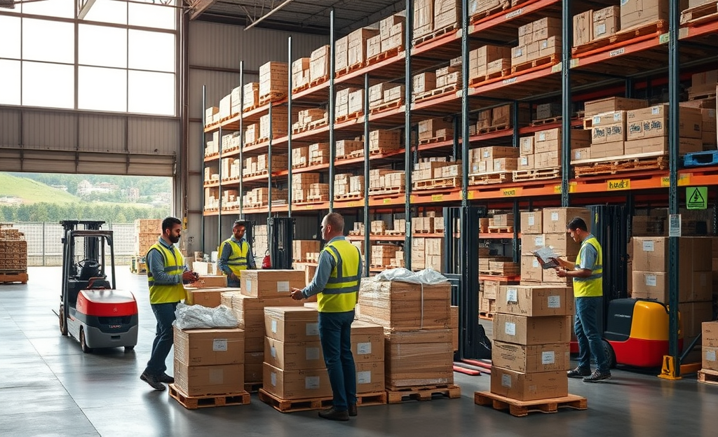 Immagine delle principali funzioni in deposito e logistica