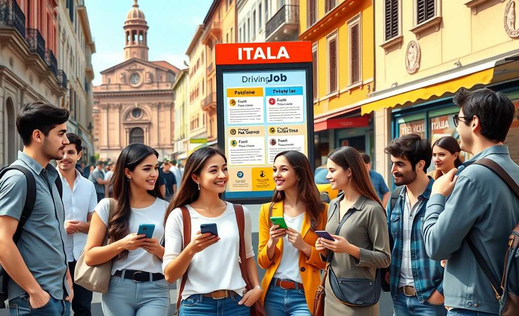 Immagine di un autista professionale al lavoro con un bus o camion in background.