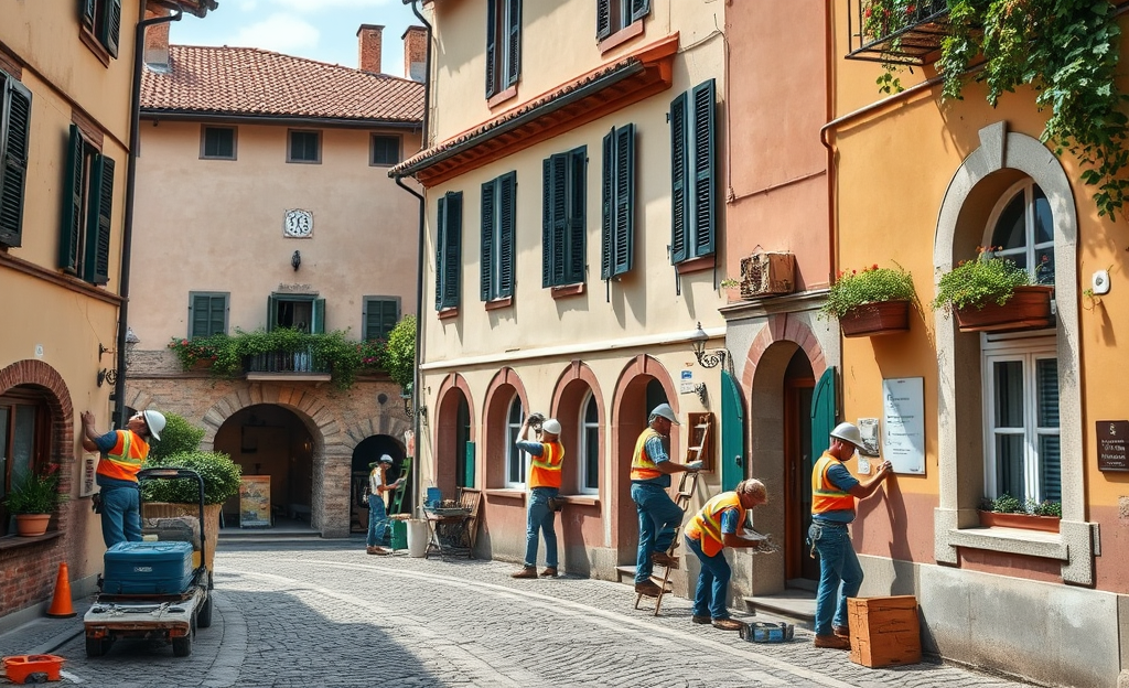 Immagine rappresentativa delle funzioni essenziali di opere, ristrutturazioni e manutenzione nel settore delle costruzioni.