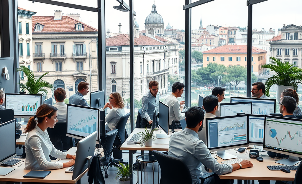 Immagine che rappresenta la crescita delle funzioni d'ufficio e le nuove opportunità lavorative.