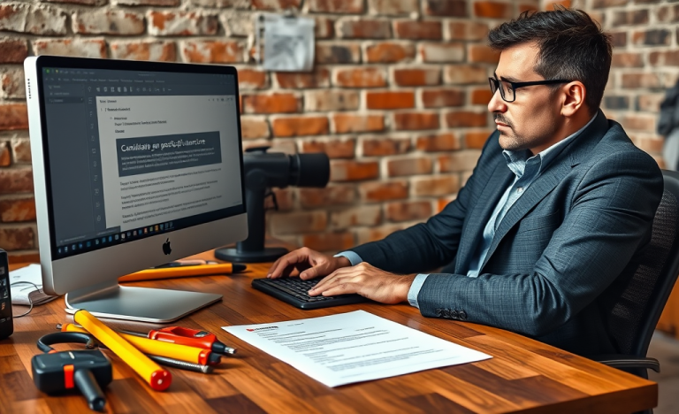 Guida per inviare curriculum per il posto di muratore