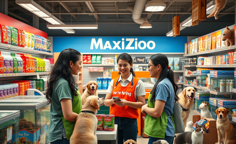 Offerte di lavoro di Maxi Zoo per assistenza e magazzino.