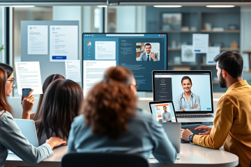 Immagine che rappresenta il processo di selezione online attraverso tecnologie digitali per il reclutamento