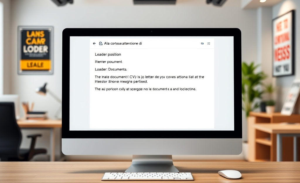 Come inviare il curriculum per la posizione di caricatore