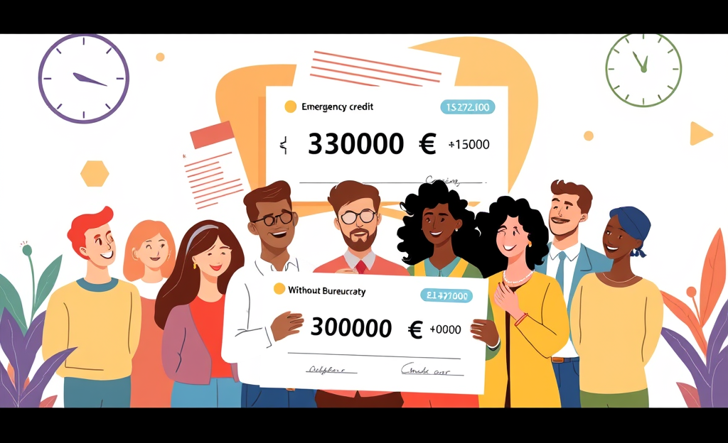 Immagine che illustra il concetto di credito d'emergenza senza burocrazia