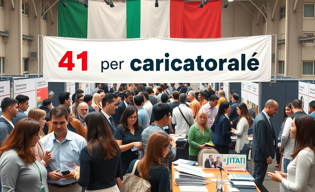 Immagine che rappresenta le opportunità lavorative in Italia con 41 posti pubblici disponibili.