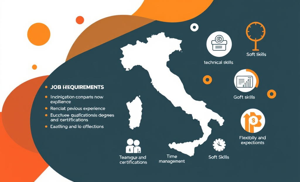 Immagine che illustra i requisiti comuni per le offerte di lavoro.