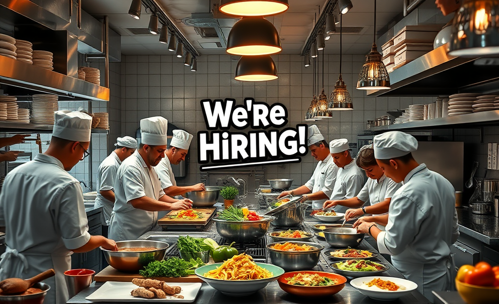 Opportunità di lavoro come aiuto cuoco: 42 posti disponibili.