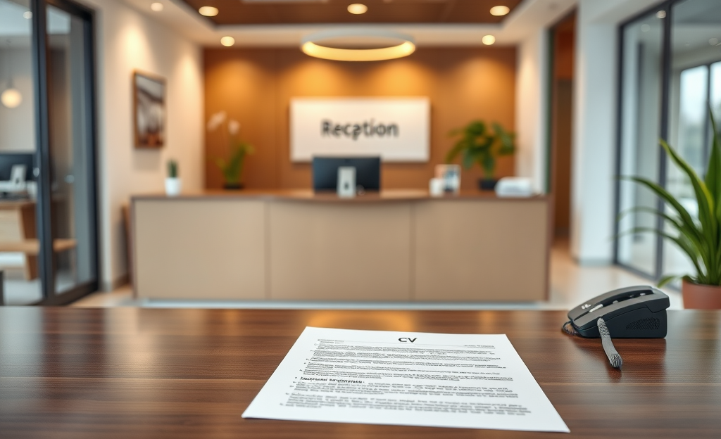 Guida su come inviare il curriculum per la posizione di receptionist