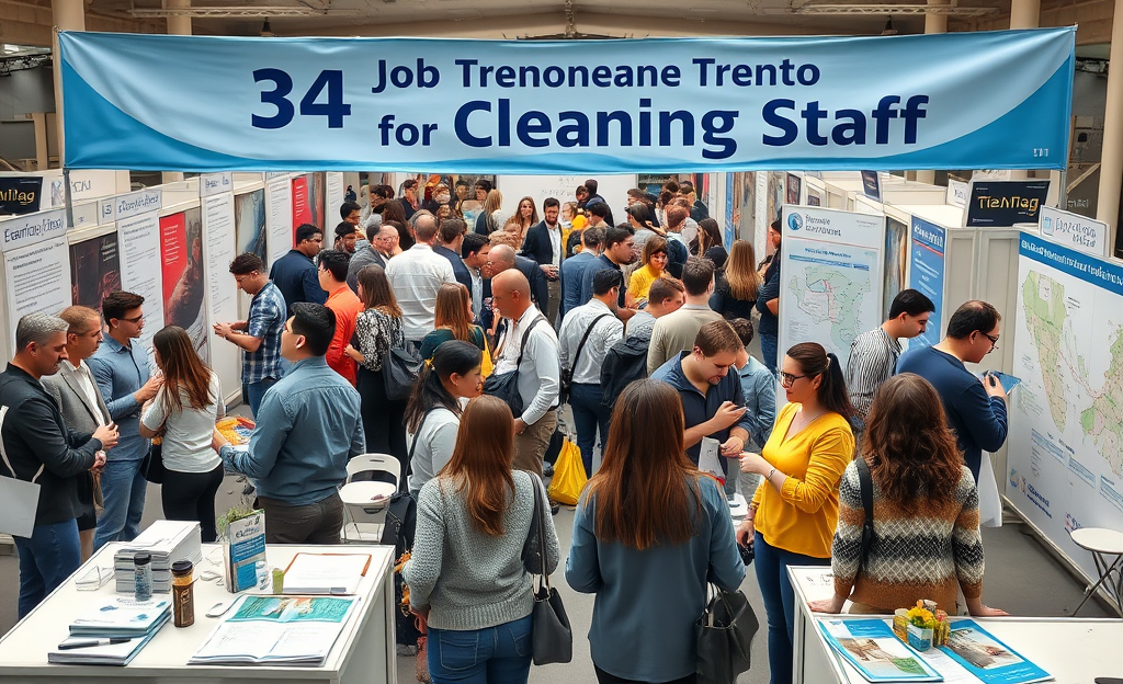 Immagine che rappresenta opportunità di lavoro per addetti alle pulizie