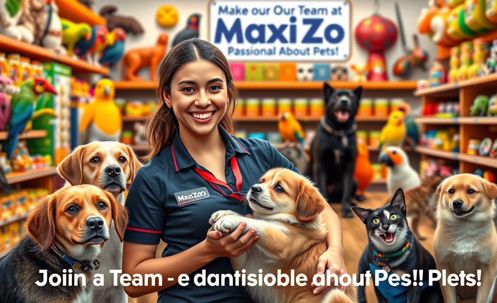 Opportunità di lavoro in Maxi Zoo per amanti degli animali domestici.